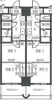 NO.40 ORIENTBLD(2K/15階)の間取り写真