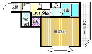 MAISONDEANGE(1K/2階)の間取り写真