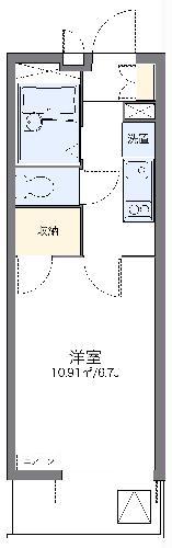 レオパレスMAKEARROWIII(1K/3階)の間取り写真