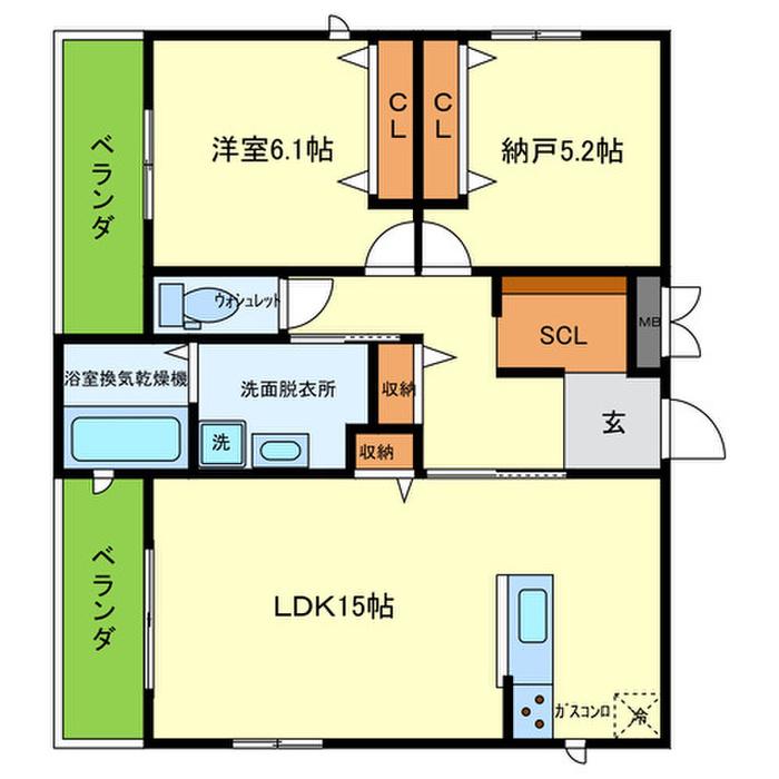 T-TRAD CASA(1SLDK/3階)の間取り写真