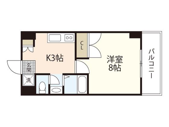 光町大丈ビル(1K/3階)の間取り写真