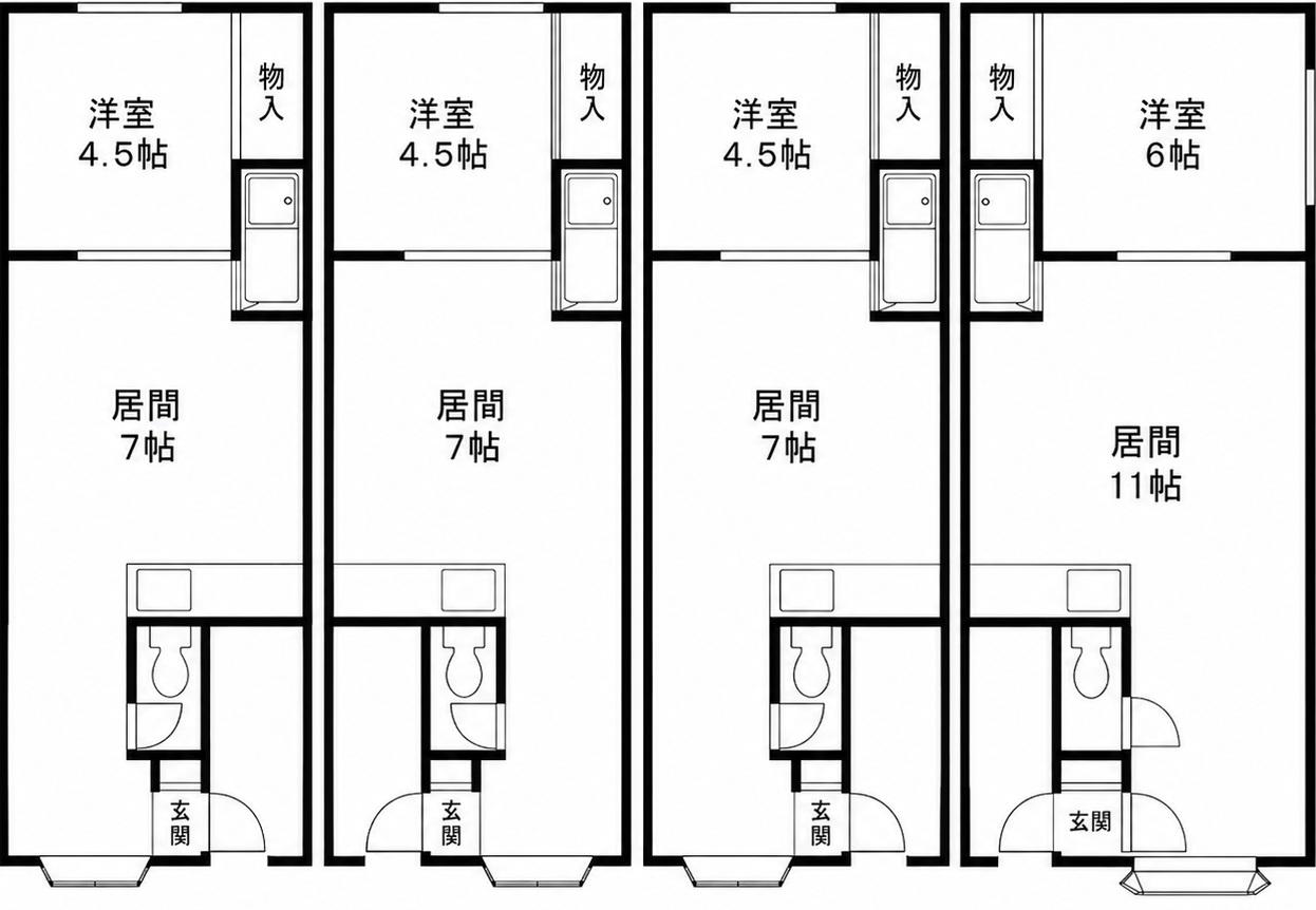 北海道石狩郡当別町春日町84-11 アルファコート(1DK/2階)の間取り写真