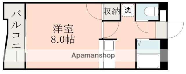 パラッツオS(1K/1階)の間取り写真