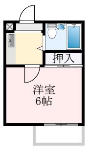エクセル大野芝(1K/4階)の間取り写真