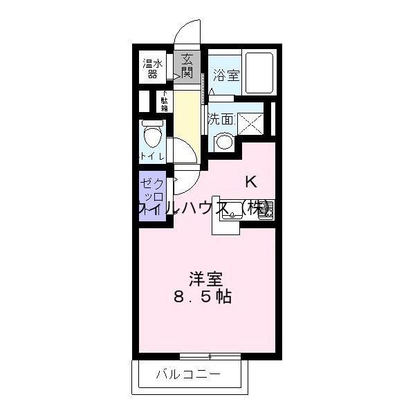 ボナールハイツ(1K/1階)の間取り写真