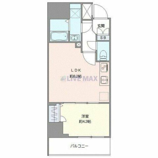プライムブリス板橋本町(1LDK/4階)の間取り写真
