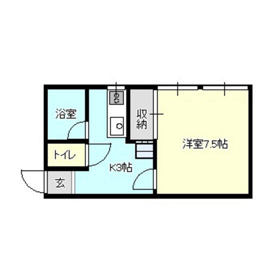 FEEL FINE OKUNO(1K/2階)の間取り写真