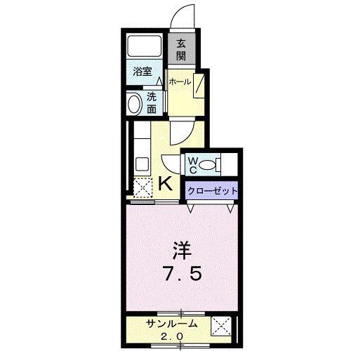 チェスタ本郷(1K/1階)の間取り写真