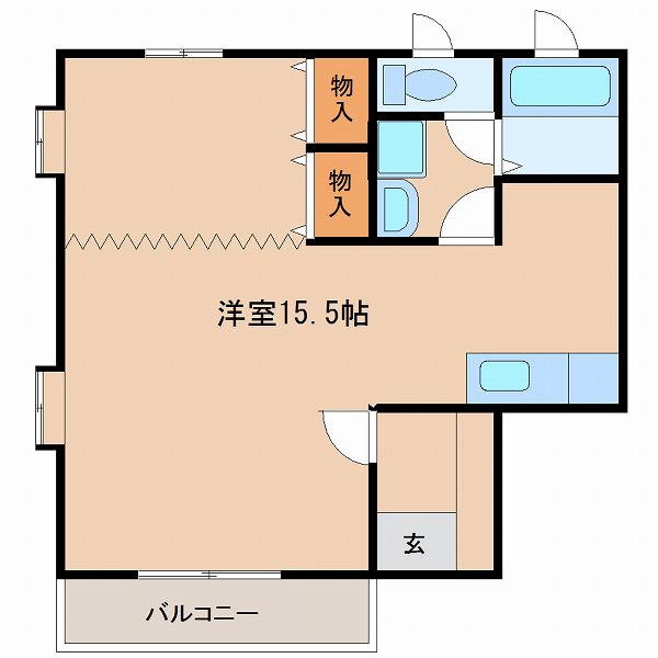 エルシーズIII(1LK/1階)の間取り写真