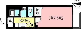 アークメゾン(1K/1階)の間取り写真