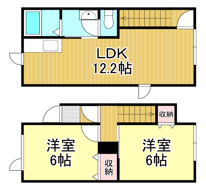 LIFE(2LDK/1階)の間取り写真
