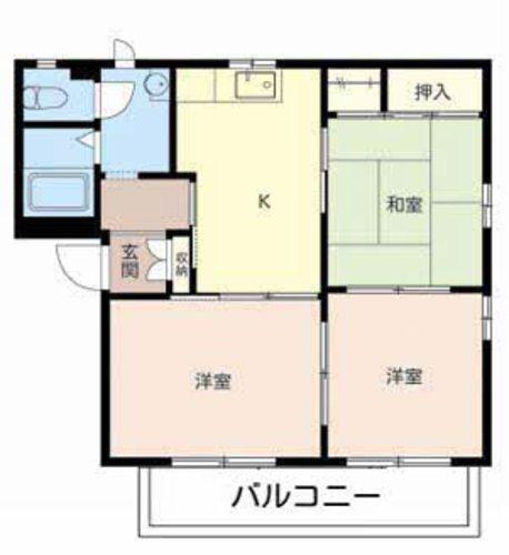 フレグランス加西(3K/2階)の間取り写真