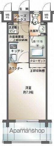 新品きマンション春吉12(1K/12階)の間取り写真