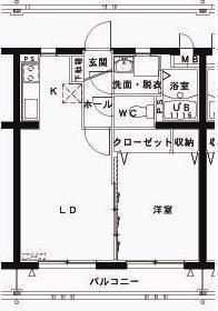 TRUSTYIII(1LDK/2階)の間取り写真