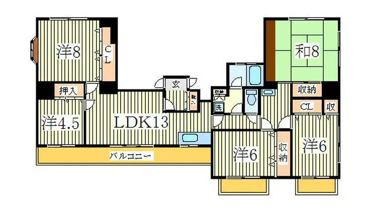 キャロット柏 6階階 間取り