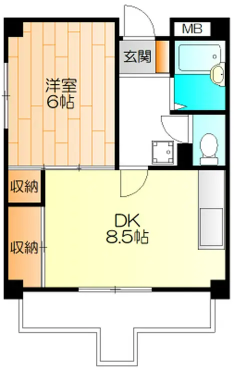 キャロル日吉 4階階 間取り