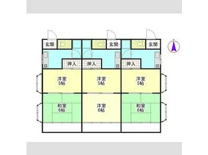 さくらハイツ(2K/2階)の間取り写真