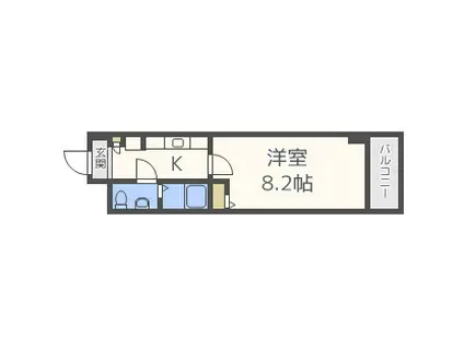 アーデン新大阪(1K/3階)の間取り写真