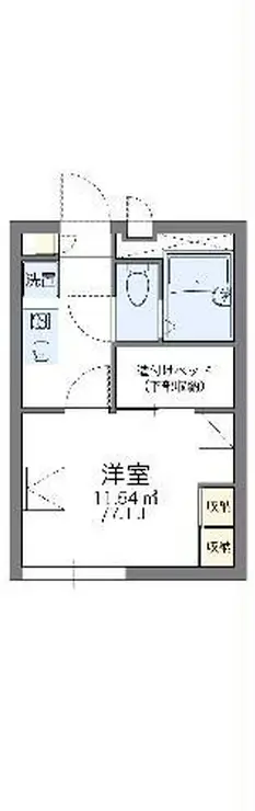 レオパレスイシイ 1階階 間取り