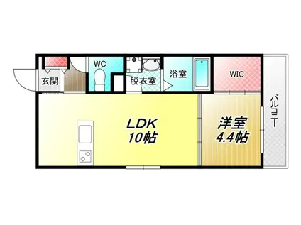 ARCA弥刀駅前(1LDK/3階)の間取り写真