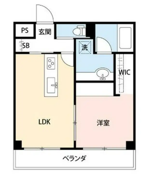 朝日広尾マンション 4階階 間取り
