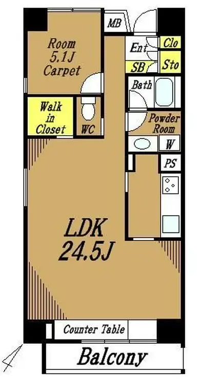 グランドメゾン築地 4階階 間取り