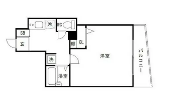 スカイコート品川仙台坂 7階階 間取り
