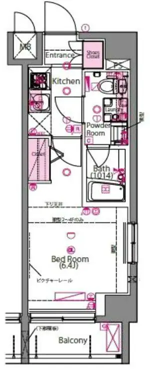 ラ・シード品川南大井 3階階 間取り