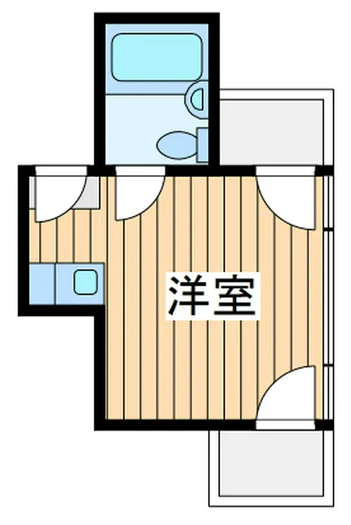 松宮ハイツ二子 4階階 間取り
