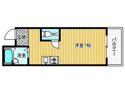 レイナ・ピノ道明寺(ワンルーム/3階)の間取り写真