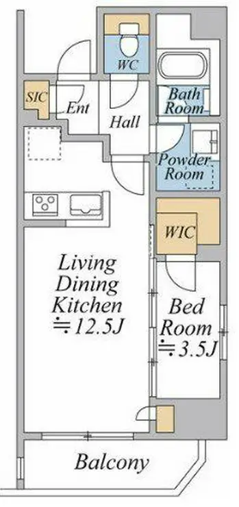 A-standard本郷三丁目 6階階 間取り