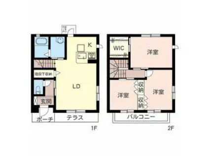 シャーメゾン泉ヶ丘(3LDK/1階)の間取り写真