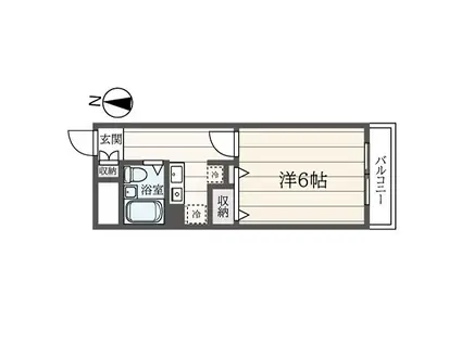 パストラーナ柏木(1K/2階)の間取り写真