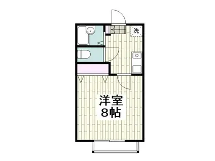 ドルチェ原(1K/1階)の間取り写真