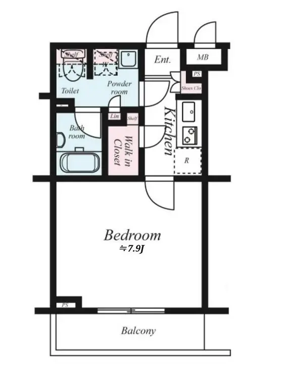 ルーブル東蒲田八番館 2階階 間取り