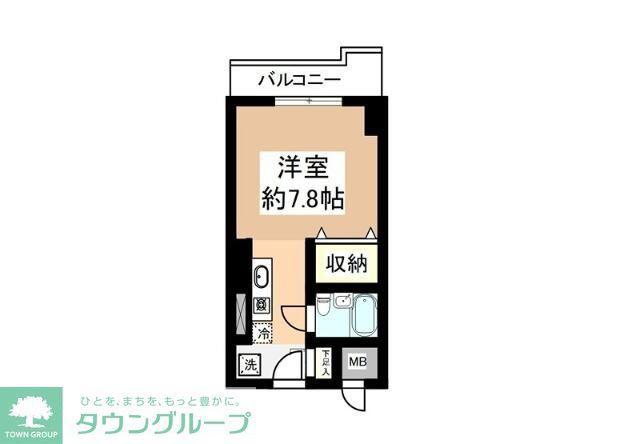 シティフォーラム新小平(ワンルーム/4階)の間取り写真