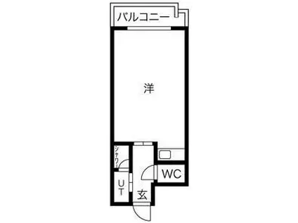 S-CREA御堂筋本町(1K/6階)の間取り写真