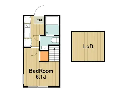 こもれびテラス橋本(1K/1階)の間取り写真