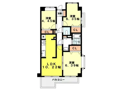 ステラ21(3LDK/2階)の間取り写真