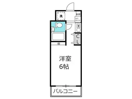 ウエルネス馬橋(ワンルーム/9階)の間取り写真