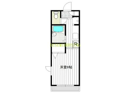 ルミエール(1K/1階)の間取り写真