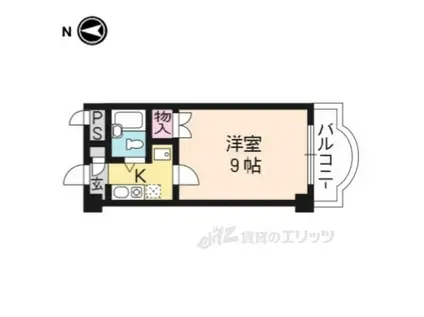 グリーンヴィレッジ吉田(1K/5階)の間取り写真