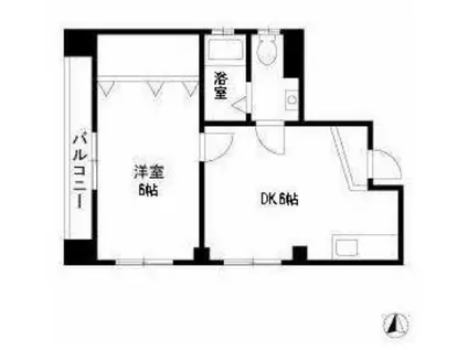 両国アーバンハウス(1DK/4階)の間取り写真