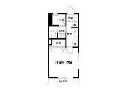 ロアパレス久が原(1K/2階)の間取り写真