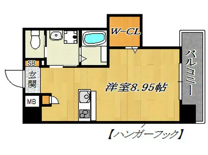 ラナチュール大野(ワンルーム/2階)の間取り写真