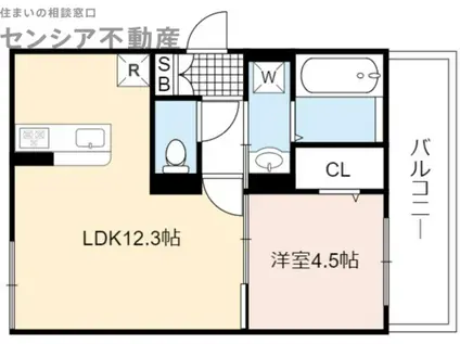 LE PORTE-BONHEUR-ル・ポルト・ボヌール-(1LDK/2階)の間取り写真