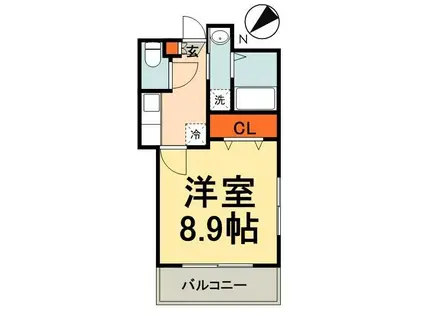 FOREST M16(1K/2階)の間取り写真