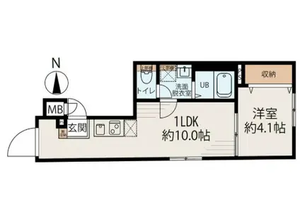 VILLA ARPEGGIO(1LDK/3階)の間取り写真