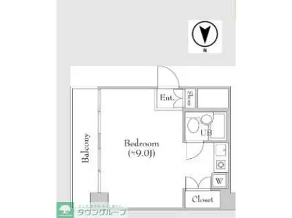 豊和ビル(ワンルーム/8階)の間取り写真