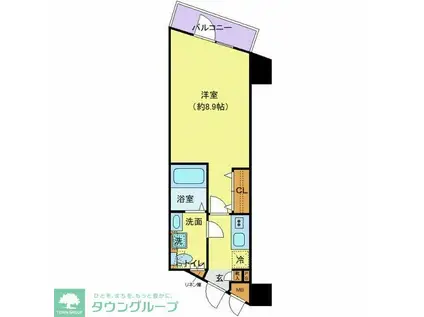 プレール・ドゥーク西新井II(1K/3階)の間取り写真